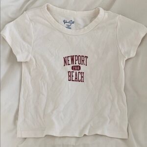 Brandy Melville Newport Beach Baby Tee